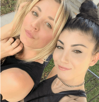 With sister